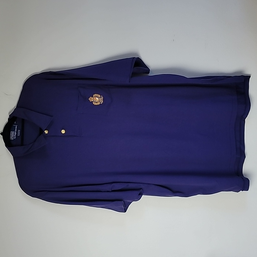 Vintage RALPH LAUREN Polo Shirt Men X Polo Club Gold Crest Made In USA